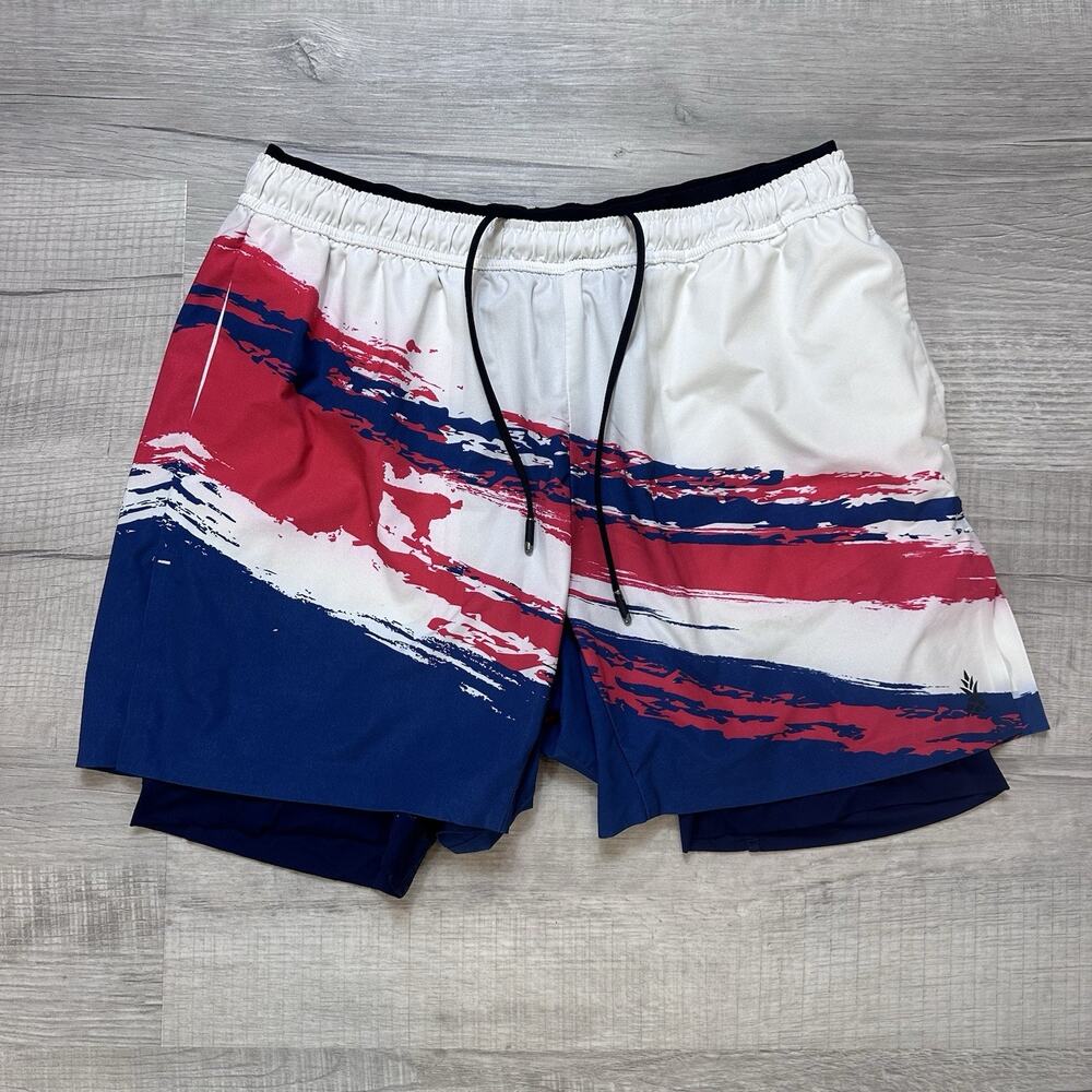 Chubbies Men's Hybrid Lined Shorts Sz Large Blue 5.5" Back to the Futures USA